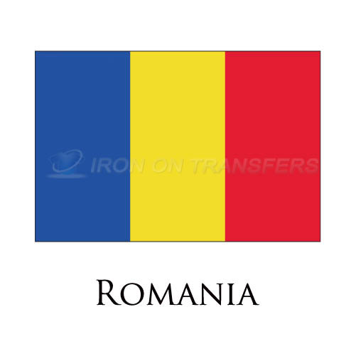 Romania flag Iron-on Stickers (Heat Transfers)NO.1964
